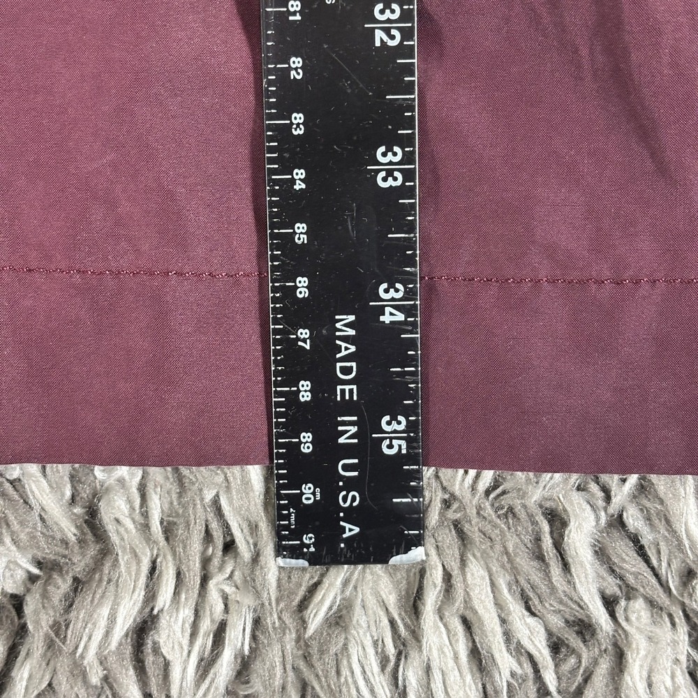 Express Womens Sleeveless Utility Shirt Dress Burgundy Half Zip Modal Small 3591 - Picture 4 of 6